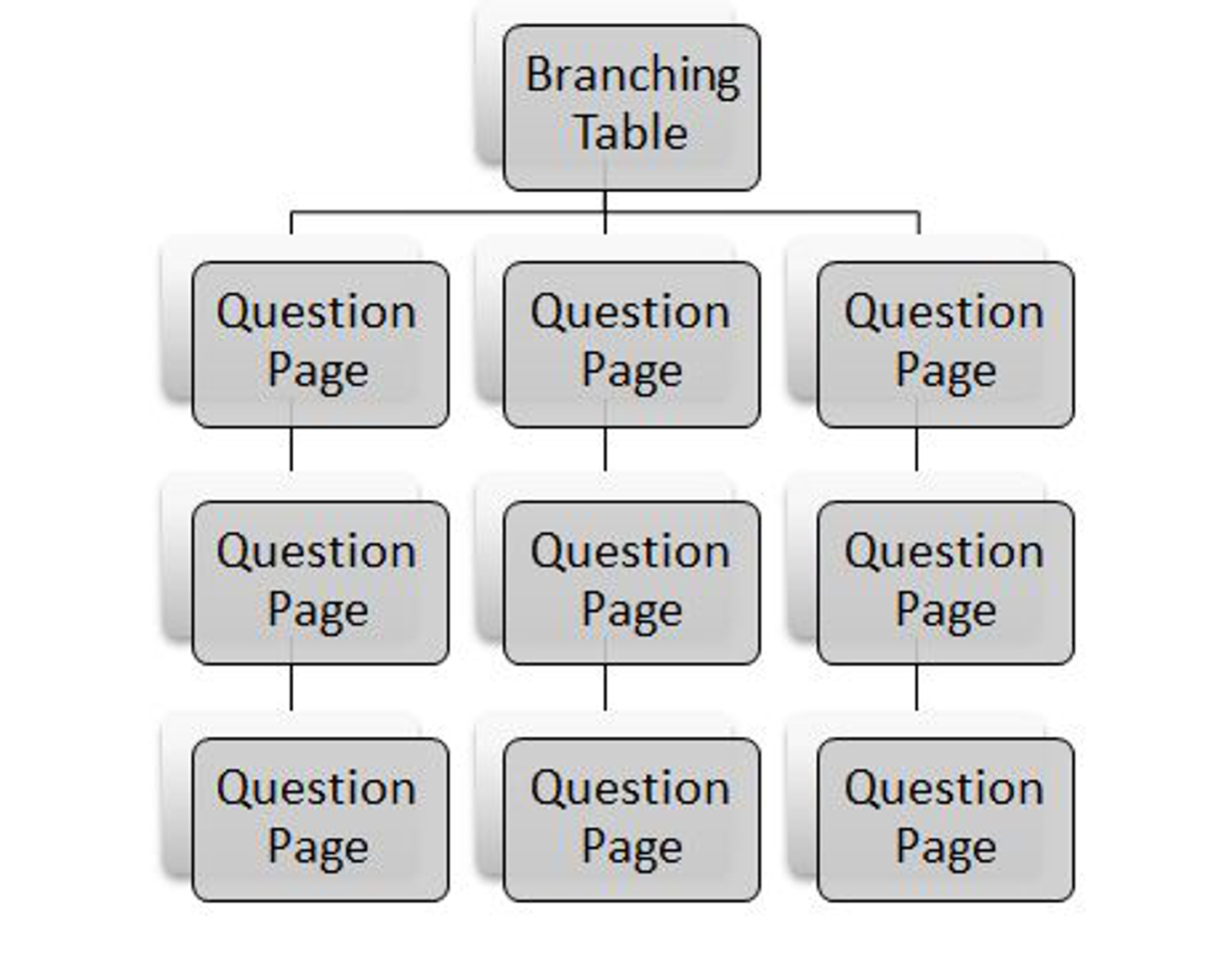 Figure 12-14 Branching quiz schematic