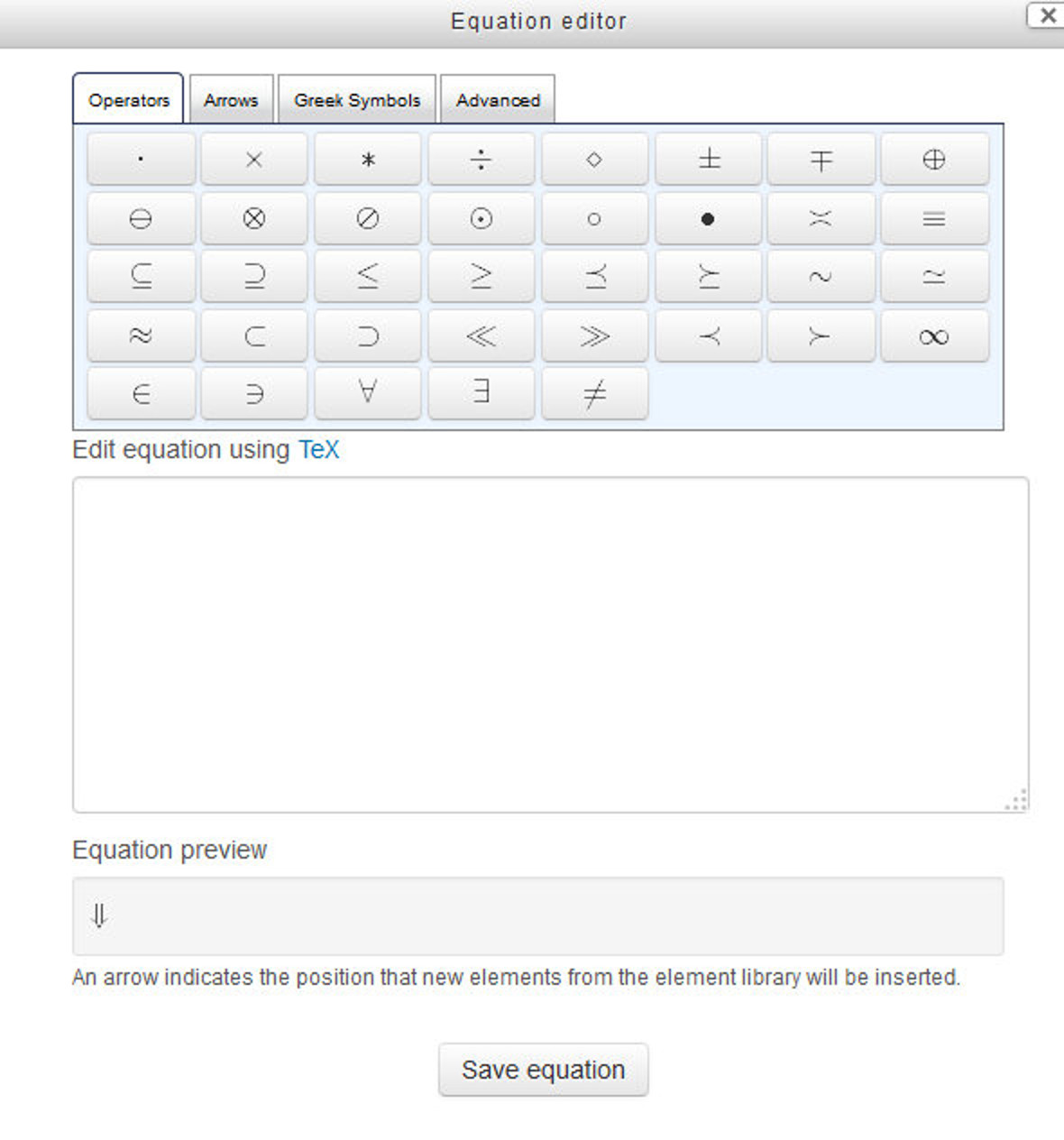 Figure 6-3 Equation Editor