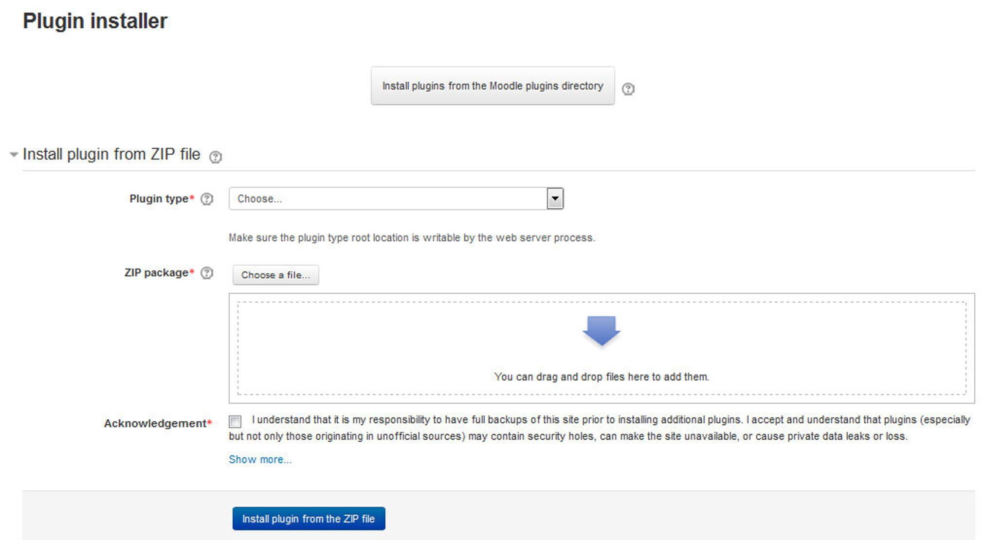 Figure 19-7 Installing plugins